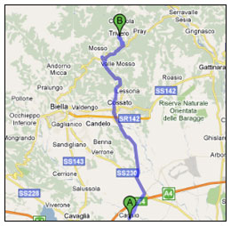 mappa trivero